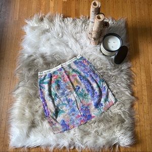 Anthropologie Linen Skirt